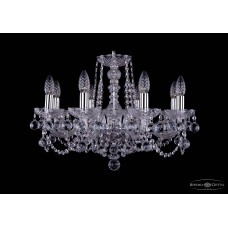 Подвесная люстра хрустальная Bohemia Crystal 1402/8/195/Ni/Balls