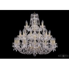 Подвесная люстра Bohemia Crystal Gold 1406/12+12+6/300/3d/G