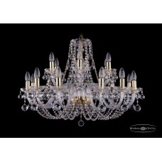 Подвесная люстра Bohemia Crystal Gold 1406/12+6/300/G/Balls