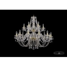 Подвесная люстра Bohemia Crystal Gold 1406/12+6/360-87/2d/G