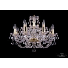 Подвесная люстра хрустальная Bohemia Crystal 1406/8+4/195/G/Balls