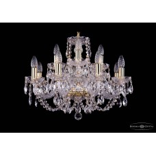 Подвесная люстра хрустальная Bohemia Crystal 1406/8+4/195/G