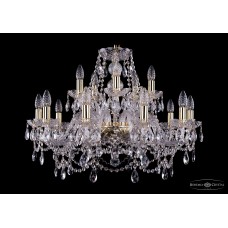 Люстра подвесная Bohemia Crystal 1411 1411/10+5/240/G