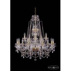 Подвесная люстра хрустальная Bohemia Crystal 1411/10+5/300/G