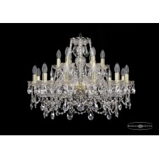 Подвесная люстра Bohemia Crystal Gold 1411/12+6/240/G
