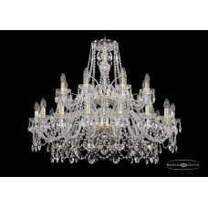 Подвесная люстра Bohemia Crystal Gold 1411/16+8/360/2d/G
