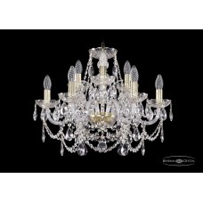 Подвесная люстра Bohemia Crystal Gold 1411/6+3/195/G