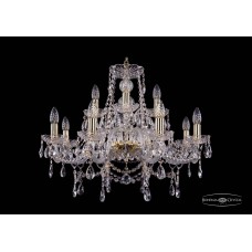 Люстра подвесная хрустальная Bohemia Crystal 1411/8+4/240/G