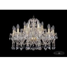 Подвесная люстра Bohemia Crystal Gold 1413/12+6/220/G