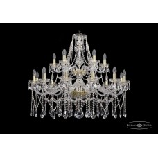 Подвесная люстра Bohemia Crystal Gold 1413/12+6/360-85/2d/G