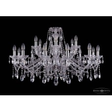 Люстра подвесная Bohemia Crystal 1413 1413/12+6/360/Ni