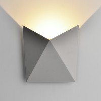 Настенный уличный светильник Elektrostandard 1517 Techno LED Butterfly серый a038826