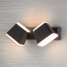 Уличный настенный светодиодный светильник Elektrostandard 1522 TECHNO LED BELL черный a041975