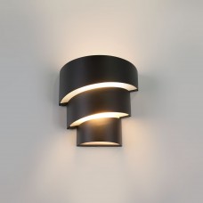 Уличный настенный светильник Elektrostandard 1535 TECHNO LED HELIX черный a039955