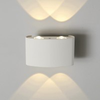 Настенный уличный светильник Elektrostandard 1555 Techno LED Twinky Double белый a038419