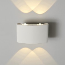 Настенный уличный светильник Elektrostandard 1555 Techno LED Twinky Double белый a038419