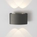 Настенный уличный светильник Elektrostandard 1555 Techno LED Twinky Double серый a038416