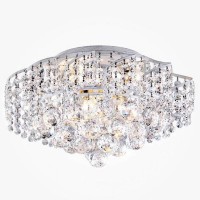 Люстра потолочная хрустальная Eurosvet Charm 16017/6 белый с серебром