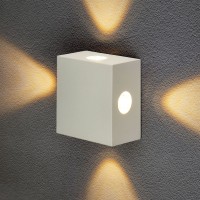 Уличный настенный светильник Elektrostandard 1601 TECHNO LED Kvatra белый a039988