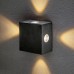 Уличный настенный светильник Elektrostandard 1601 TECHNO LED Kvatra черный a039989