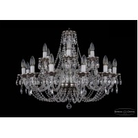 Подвесная люстра хрустальная Bohemia Crystal 1606/12+6/300/NB