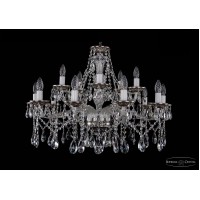 Подвесная люстра хрустальная Bohemia Crystal 1613/10+5/300/NB Подвесная люстра хрустальная Bohemia Crystal 1613/10+5/300/NB