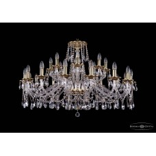 Люстра большая Bohemia Crystal 1613 1613/16+8/400/GB