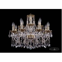 Подвесная люстра хрустальная Bohemia Crystal 1613/8+4/200/GB Подвесная люстра хрустальная Bohemia Crystal 1613/8+4/200/GB