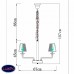 Люстра подвесная Divinare Palermo 1700/02 LM-6