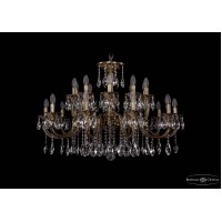 Люстра подвесная Bohemia Crystal 1702/10+10/300+150/A/FP