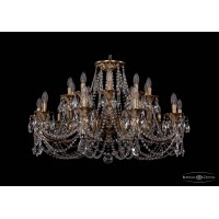 Люстра подвесная Bohemia Crystal 1702/10+10/300+150/C/FP