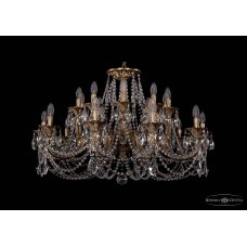 Люстра подвесная Bohemia Crystal 1702/10+10/300+150/C/FP