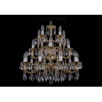 Люстра подвесная хрустальная Bohemia Crystal 1702/10+5+5/265-68/A/GB