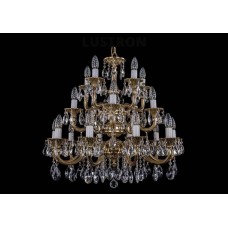Люстра подвесная хрустальная Bohemia Crystal 1702/10+5+5/265-68/A/GB