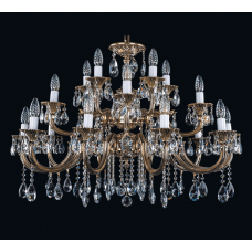 Люстра подвесная хрустальная Bohemia Crystal 1702/10+5+5/335-64/A/GB