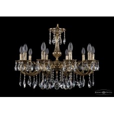 Подвесная люстра хрустальная Bohemia Crystal 1702/10/250/A/GB