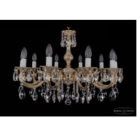 Подвесная люстра хрустальная Bohemia Crystal 1702/10/250/A/GW