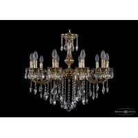 Подвесная люстра хрустальная Bohemia Crystal 1702/10/250/B/GB