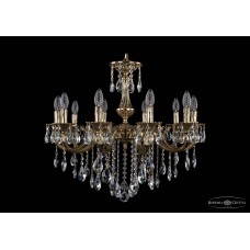 Подвесная люстра хрустальная Bohemia Crystal 1702/10/250/B/GB