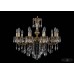 Подвесная люстра хрустальная Bohemia Crystal 1702/10/250/B/GB