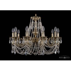 Подвесная люстра хрустальная Bohemia Crystal 1702/10/250/C/GB
