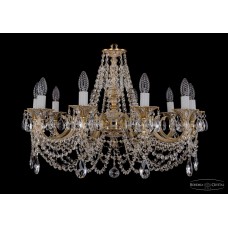 Подвесная люстра хрустальная Bohemia Crystal 1702/10/250/C/GW Подвесная люстра хрустальная Bohemia Crystal 1702/10/250/C/GW