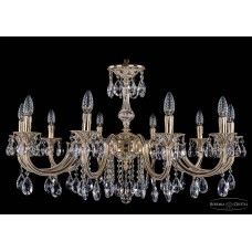 Подвесная люстра хрустальная Bohemia Crystal 1702/10/300/A/GW