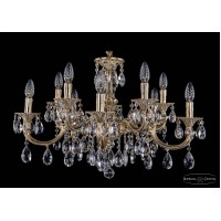 Подвесная люстра хрустальная Bohemia Crystal 1702/5+5/250+175/A/GW