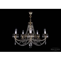 Подвесная люстра хрустальная Bohemia Crystal 1702/5/250/C/GB