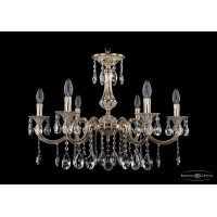 Подвесная люстра хрустальная Bohemia Crystal 1702/6/250/A/GW