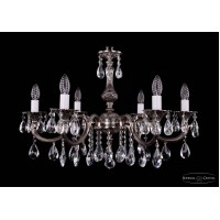 Подвесная люстра хрустальная Bohemia Crystal 1702/6/250/A/NB