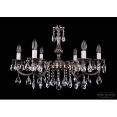 Подвесная люстра хрустальная Bohemia Crystal 1702/6/250/A/NB