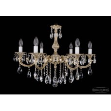 Подвесная люстра хрустальная Bohemia Crystal 1702/6/250/B/GW