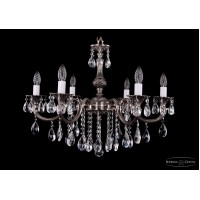 Подвесная люстра хрустальная Bohemia Crystal 1702/6/250/B/NB